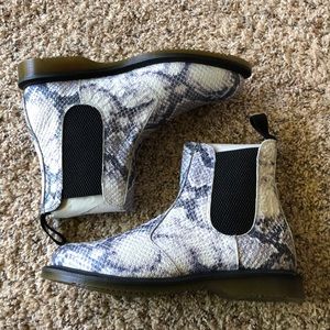 Dr. Martens Flora Snakeskin boots